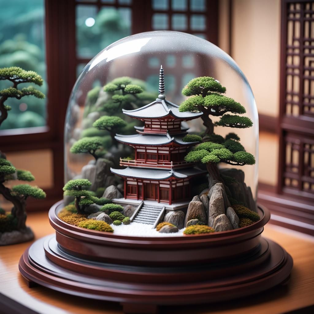 PAGODA SNOW GLOBE