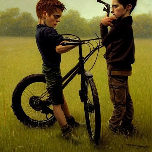 Macabre Scene of Boys Discovering Injured Friend