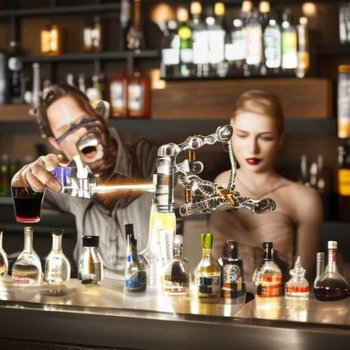 Cyborg bartender