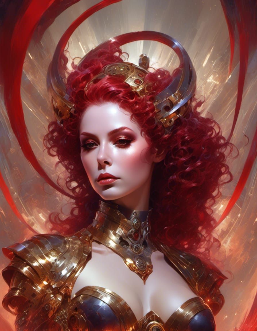 Warhammer 40k Sister of Silence Hyperrealistic Portrait