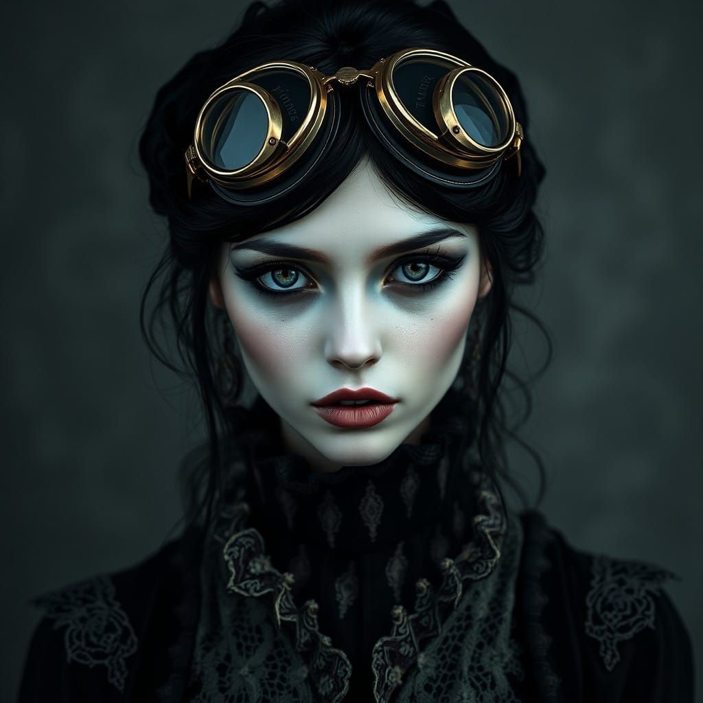 🥇Steampunk goggles