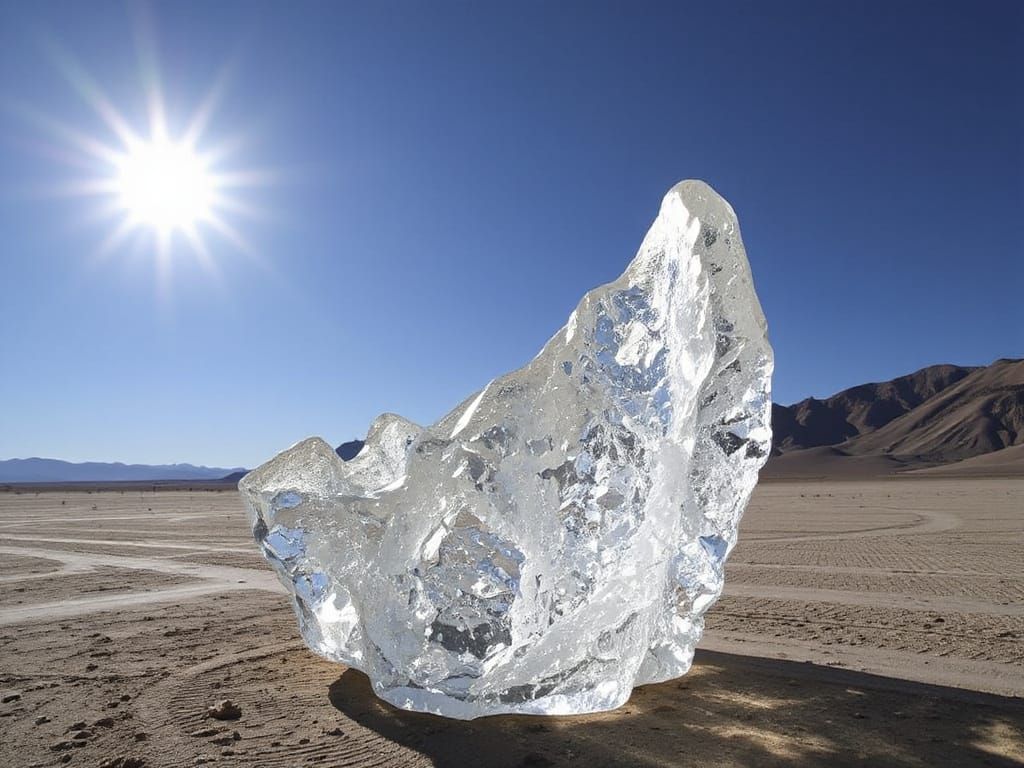 Glass Sculpture White Desert National Park