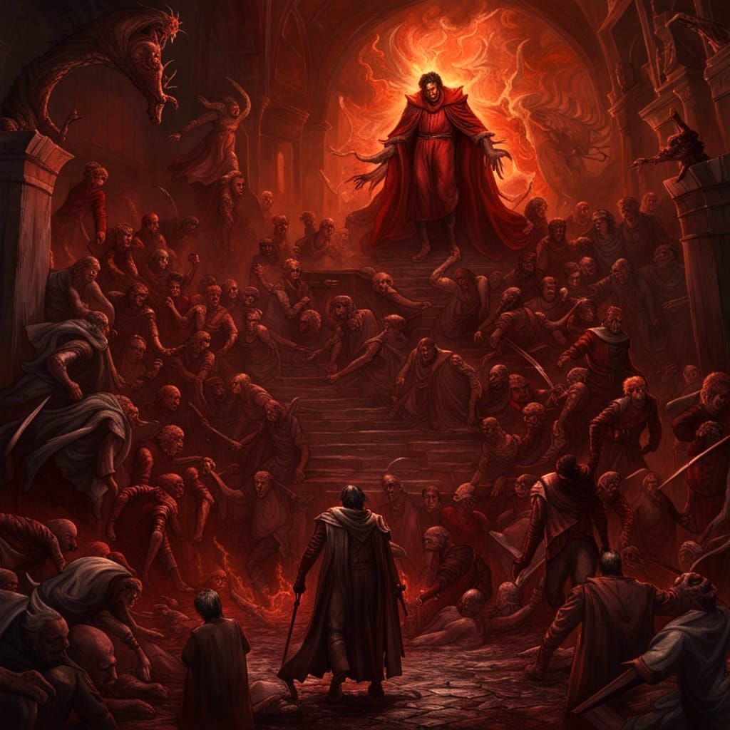 Infernal Dark Fantasy Hellscape in 8k Resolution