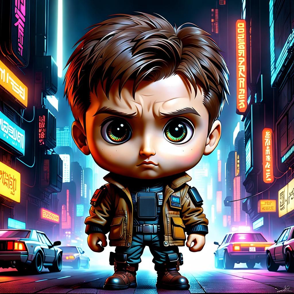 Chibi Harrison Ford As The Blade Runner 💫🌇🉐