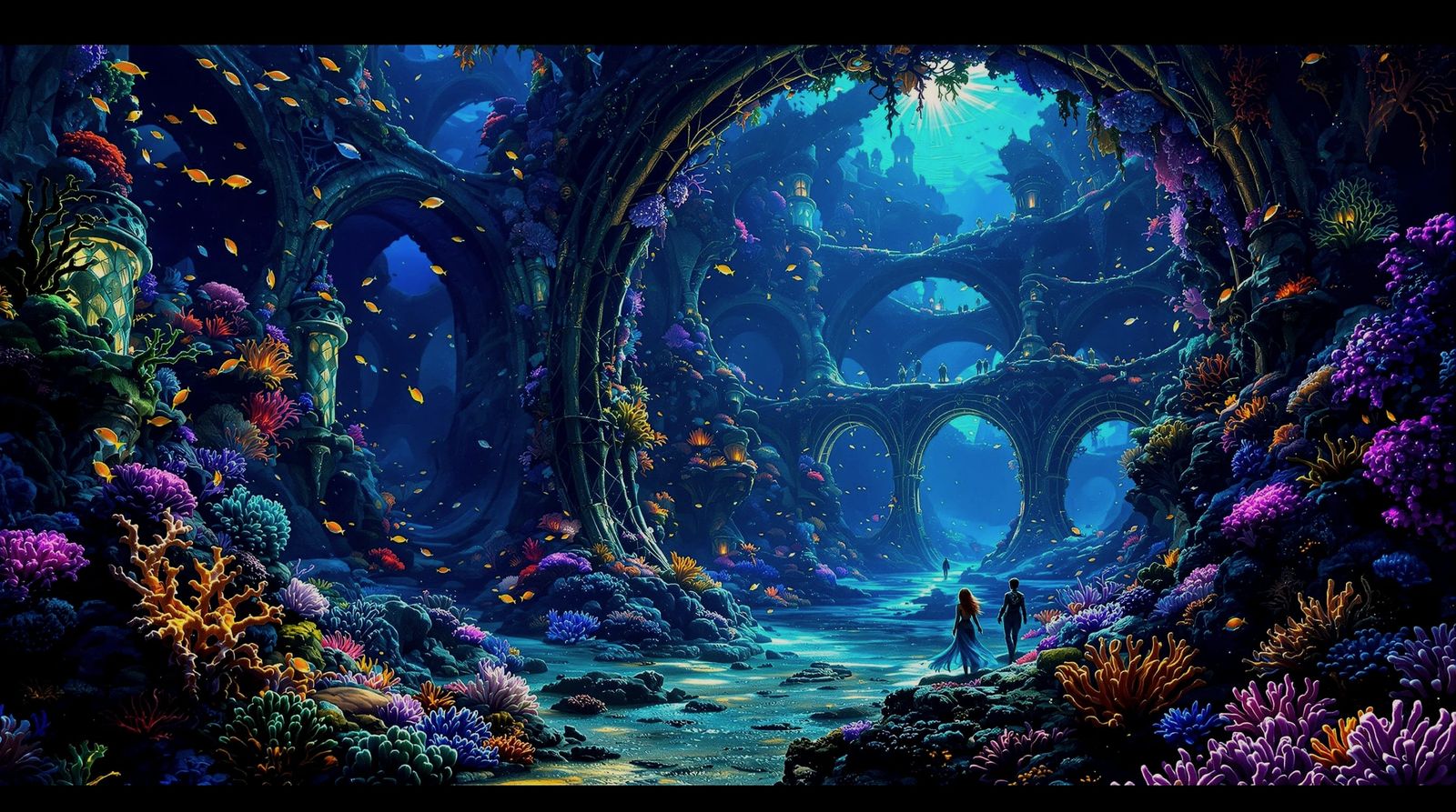 Underwater City of Coral and Shipwrecks