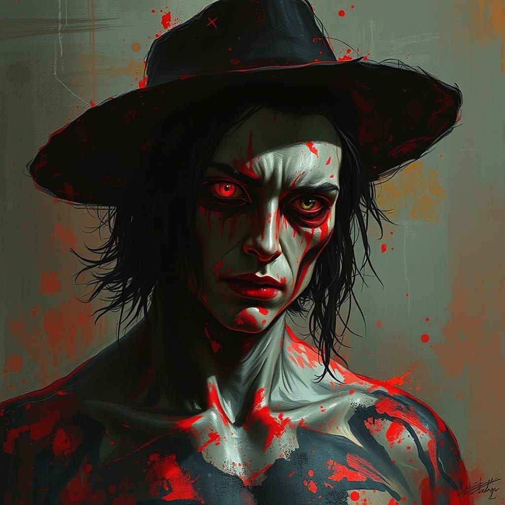 Sinister Melting Tattoos: A Dark Fantasy Art Piece