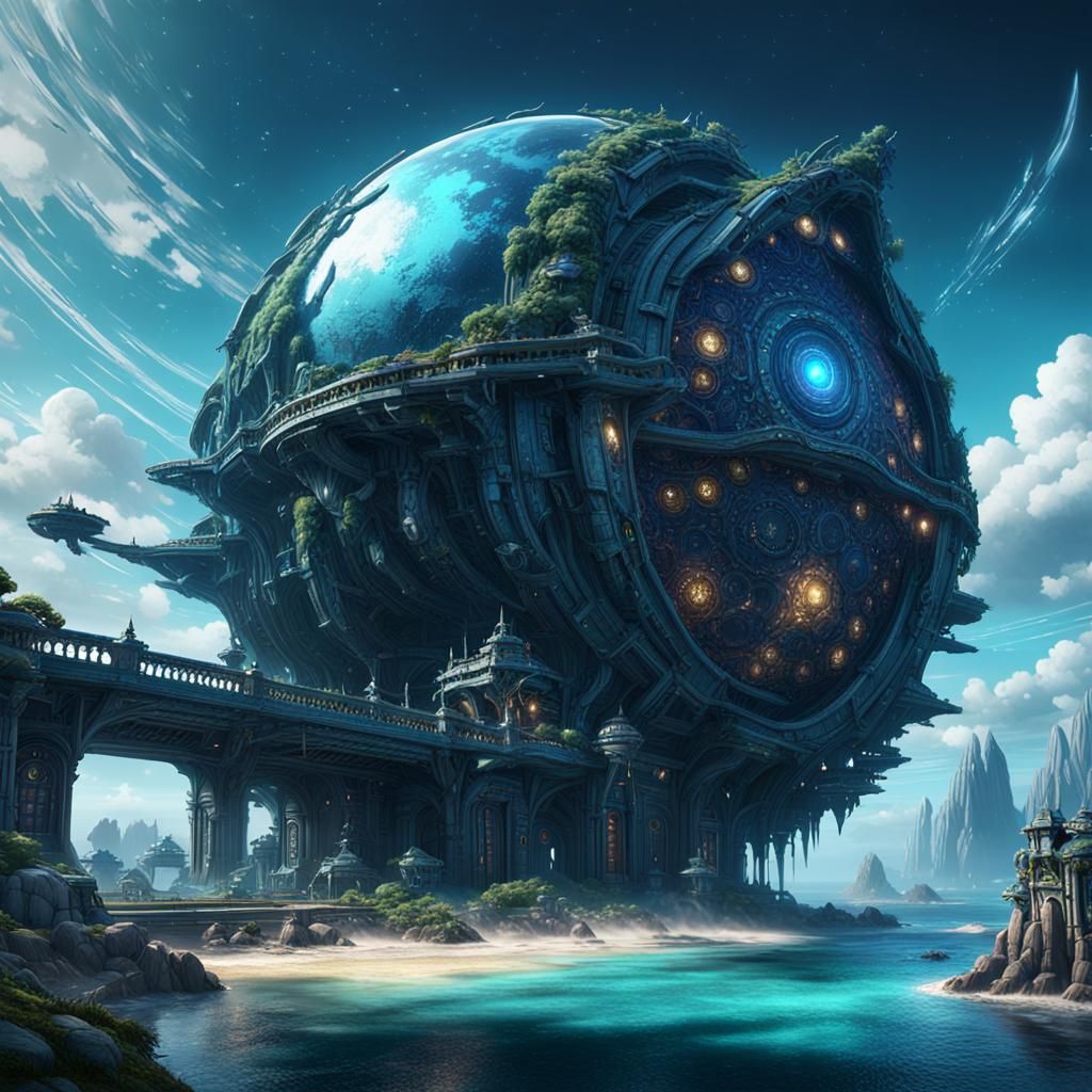 Star Ocean Megazorid: Detailed Matte Painting