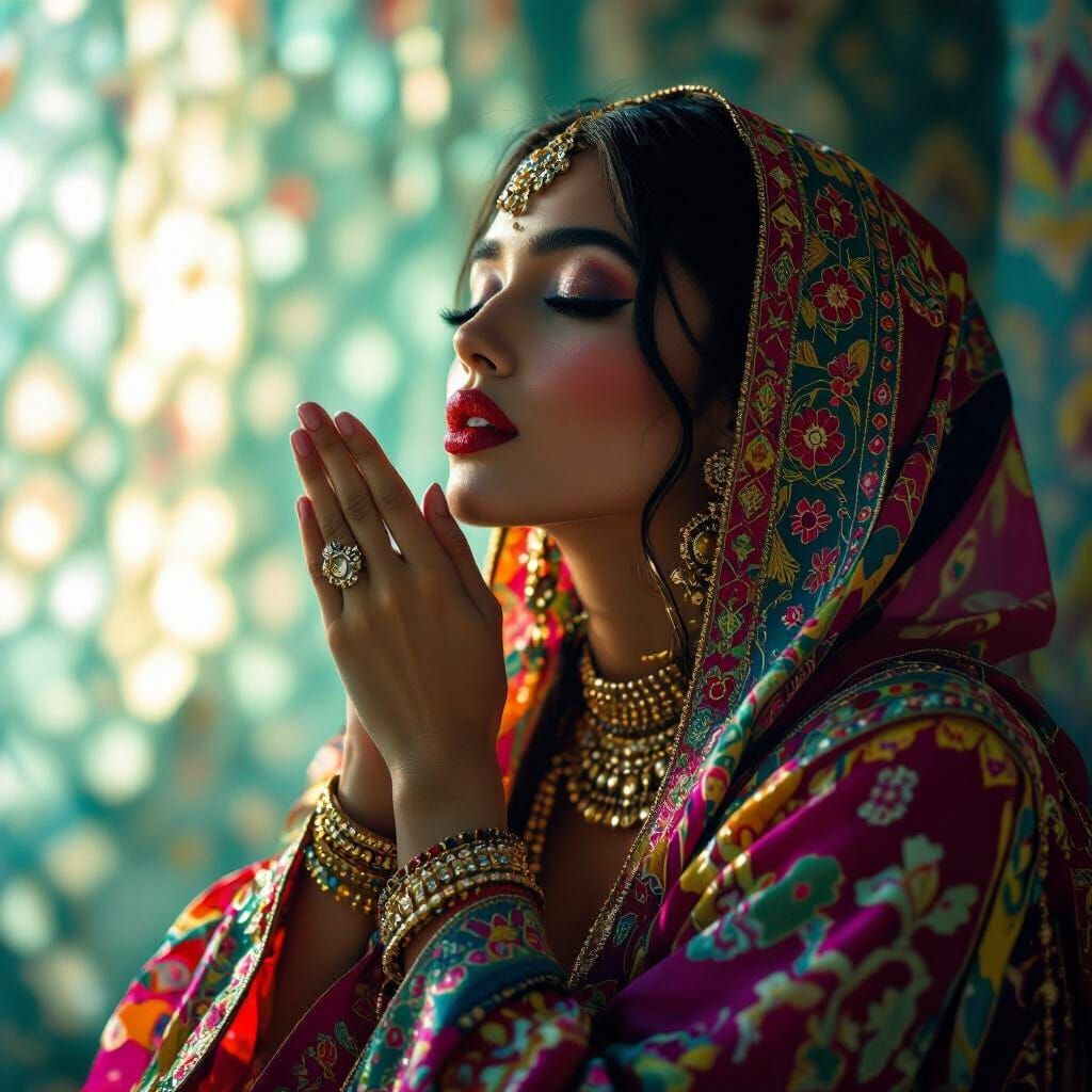 Beautiful Woman Blowing Kiss, Cinematic Film Still