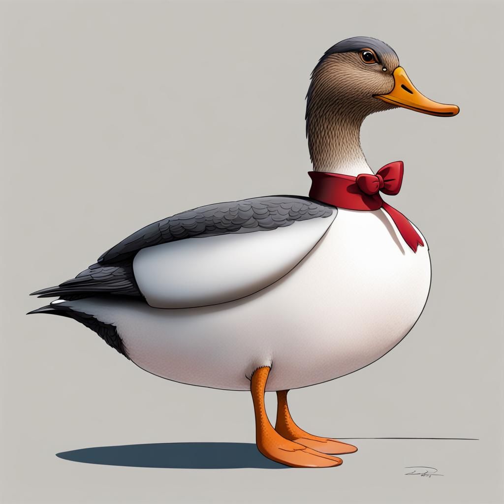 A Very Plump Duck Generated by AI
