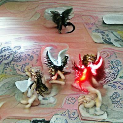 Angels and Demons Locked in Epic Battle
