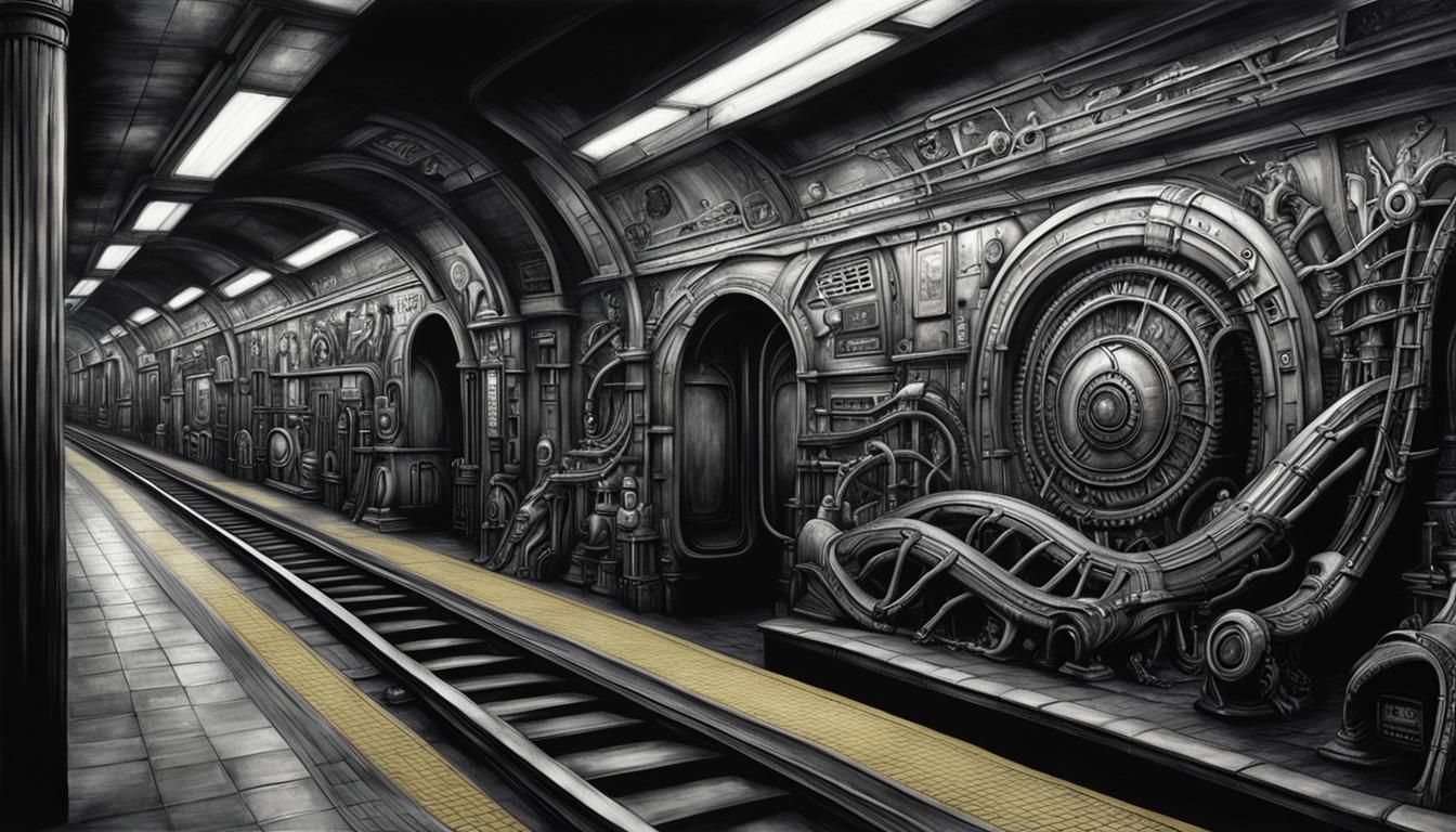 A day at the office : Waiting at the subway station