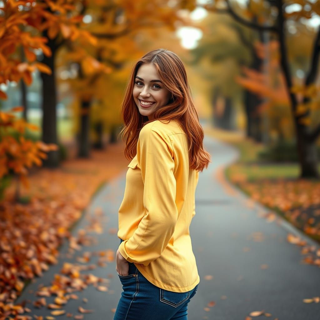 Glowing Autumn Portrait in Cinematic Style