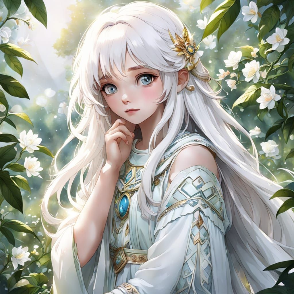 Ethereal Goddess in Radiant Beauty