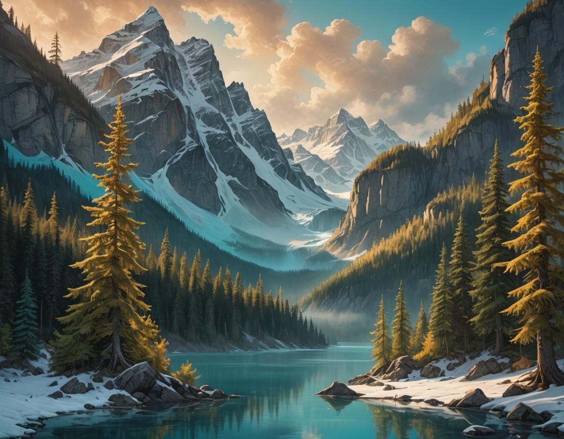 Fantastical Nine Mile View, Canada: Fantasy Concept Art