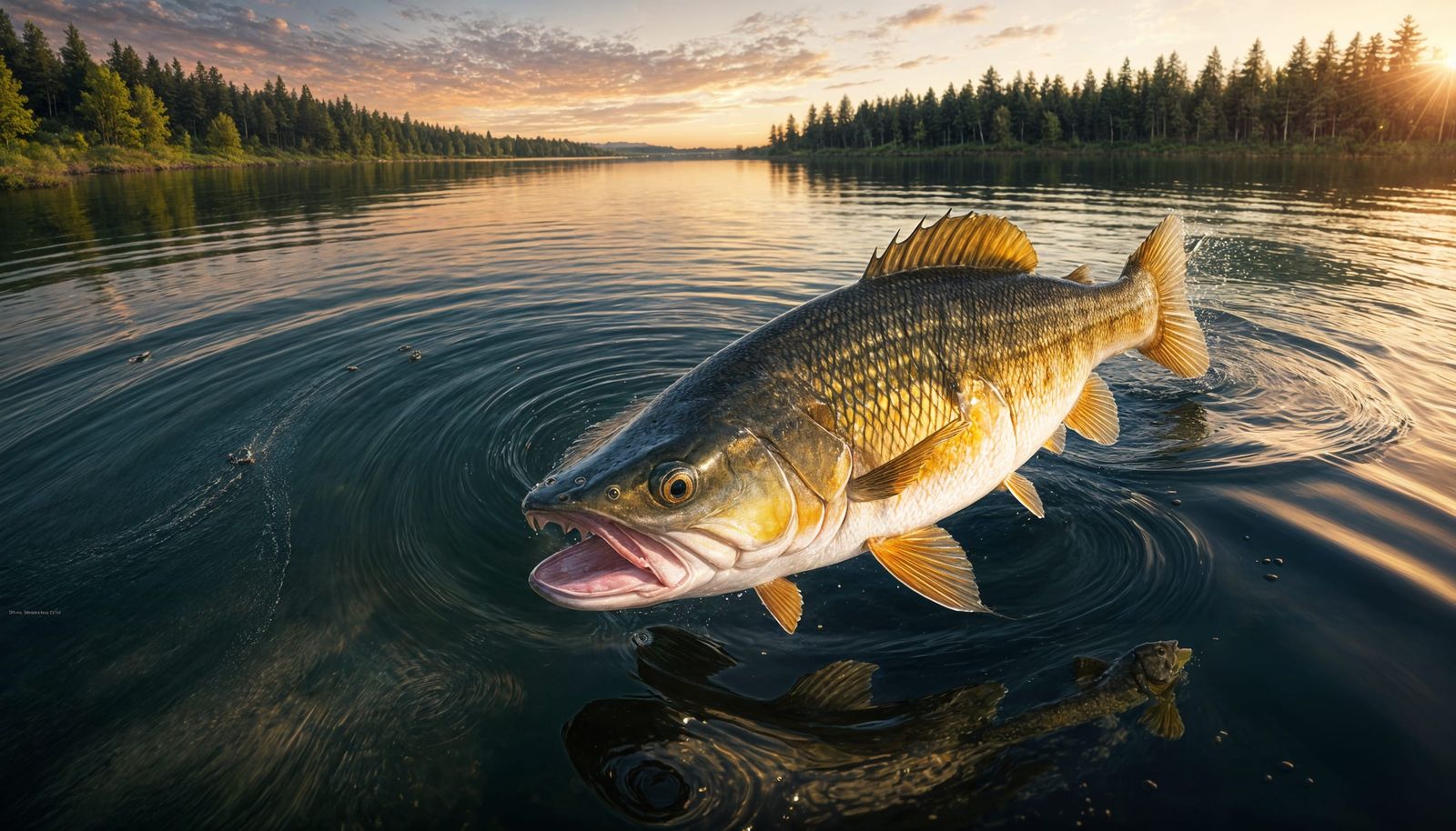 The fish were so eager to be caught they floated 6 inches ab...