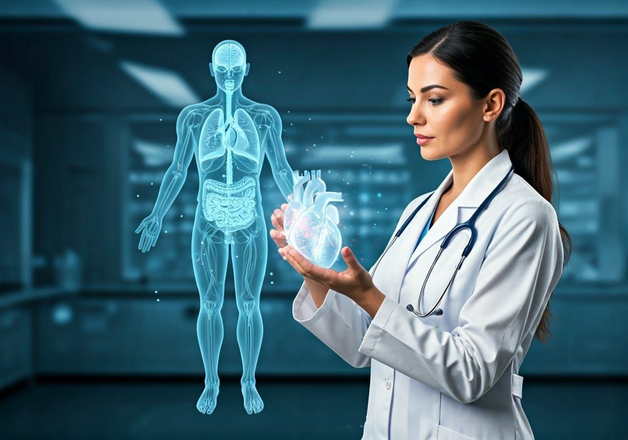 Medical Training Hologram Heart🏥🩺❤️👩‍⚕️