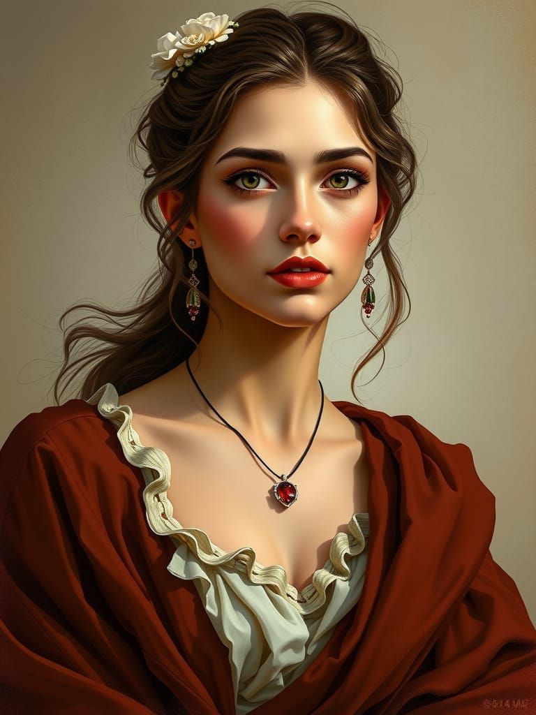 Woman in Alessandro Pautasso Style