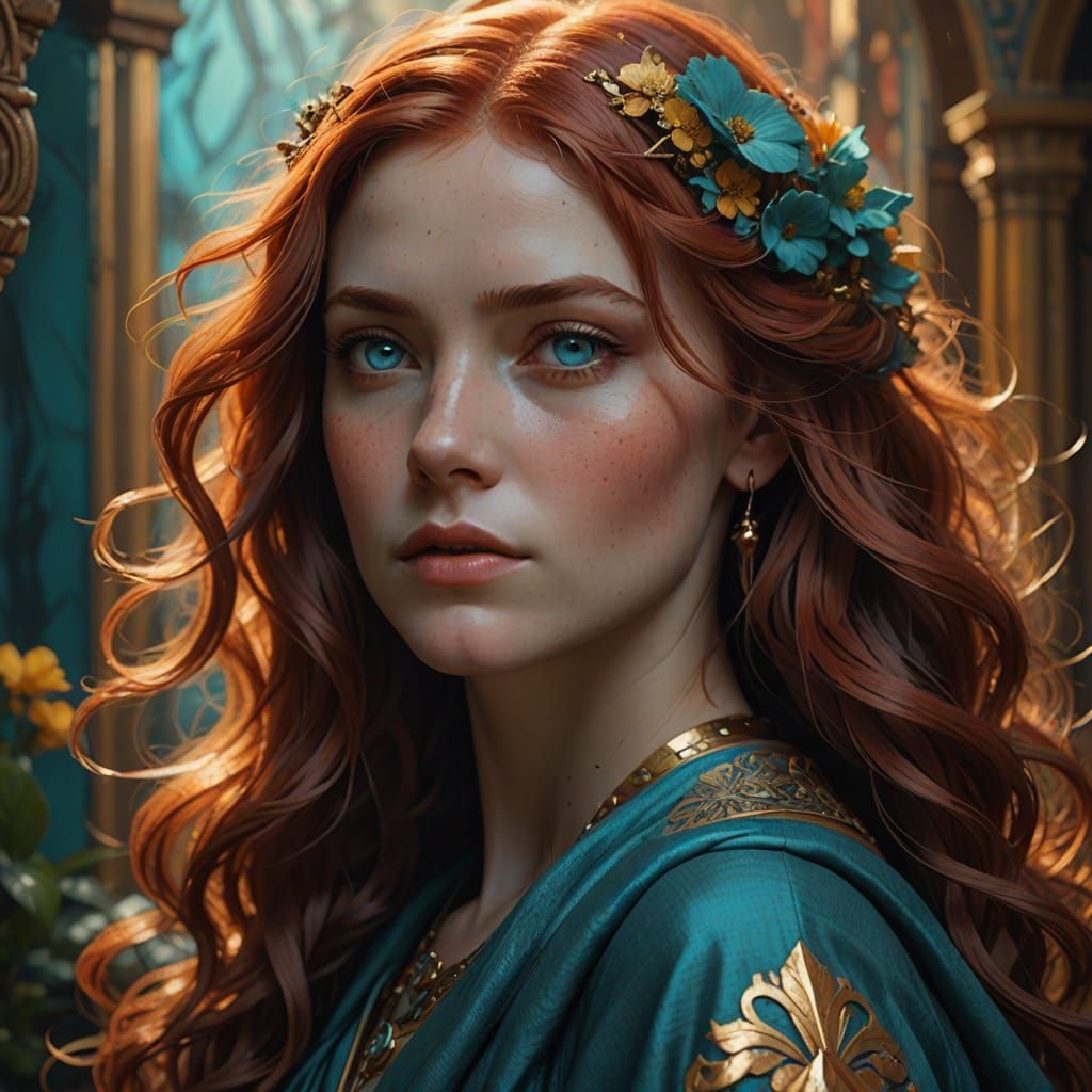 Ethereal Woman in Cinematic Digital Art