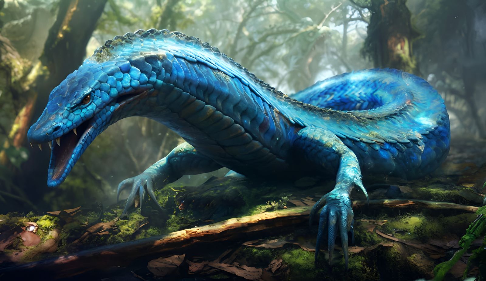 Epic Behir: Serpentine Monster from Dungeons and Dragons