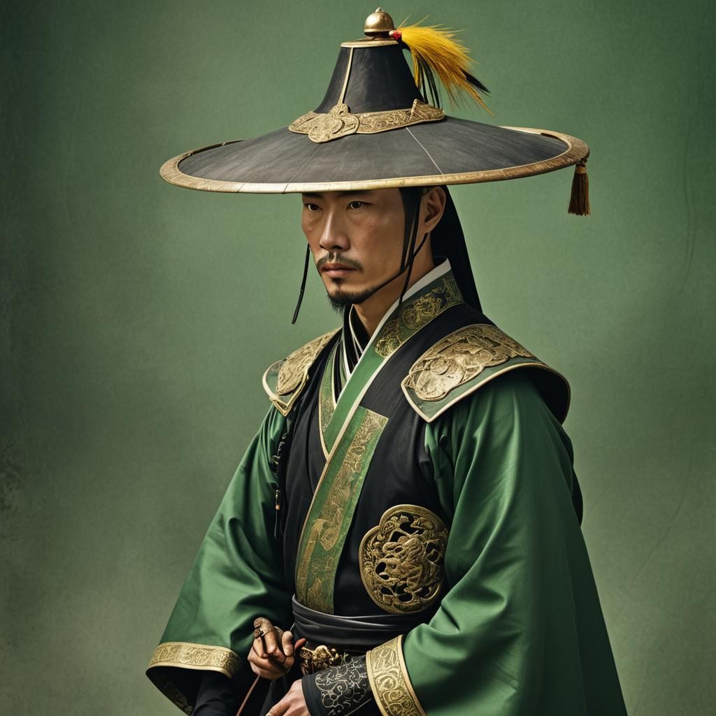 Qing Dynasty Warrior in Cinematic Photo Style