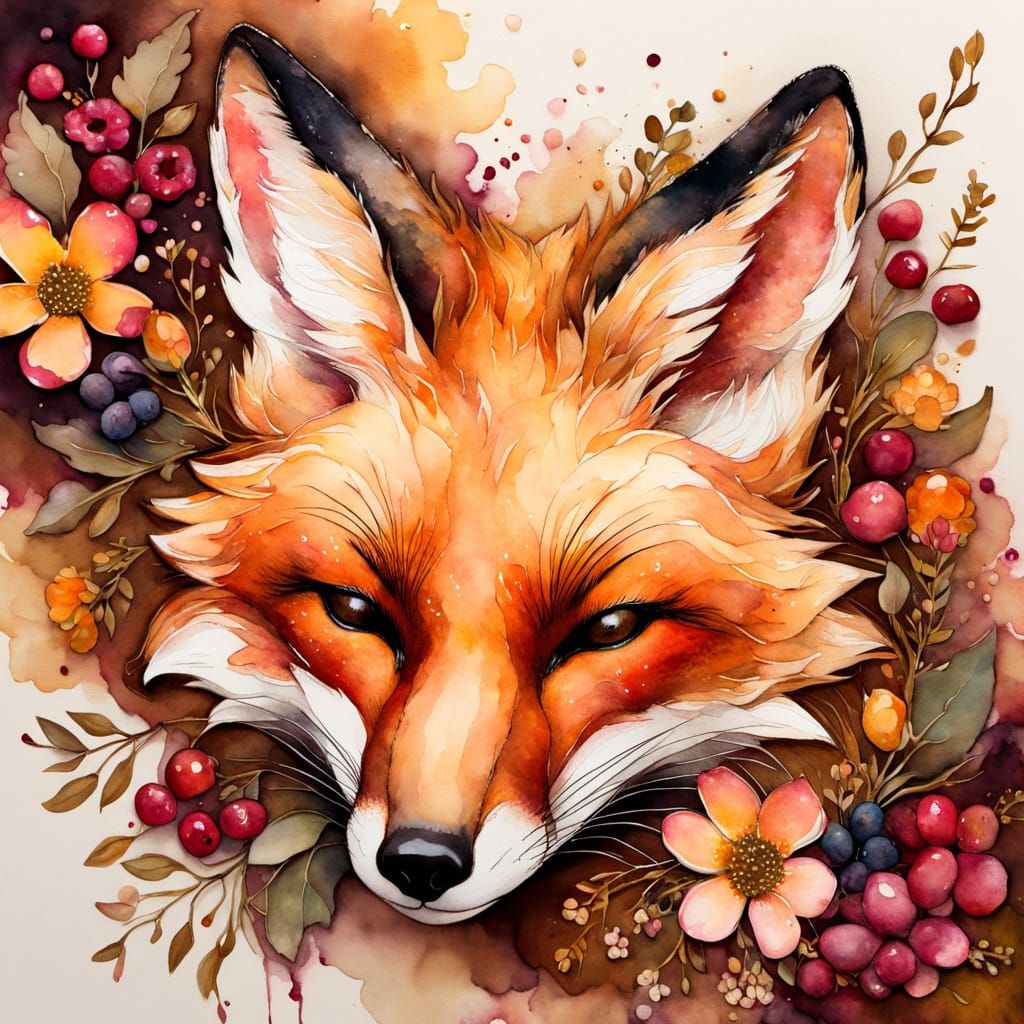 Fox and Berries