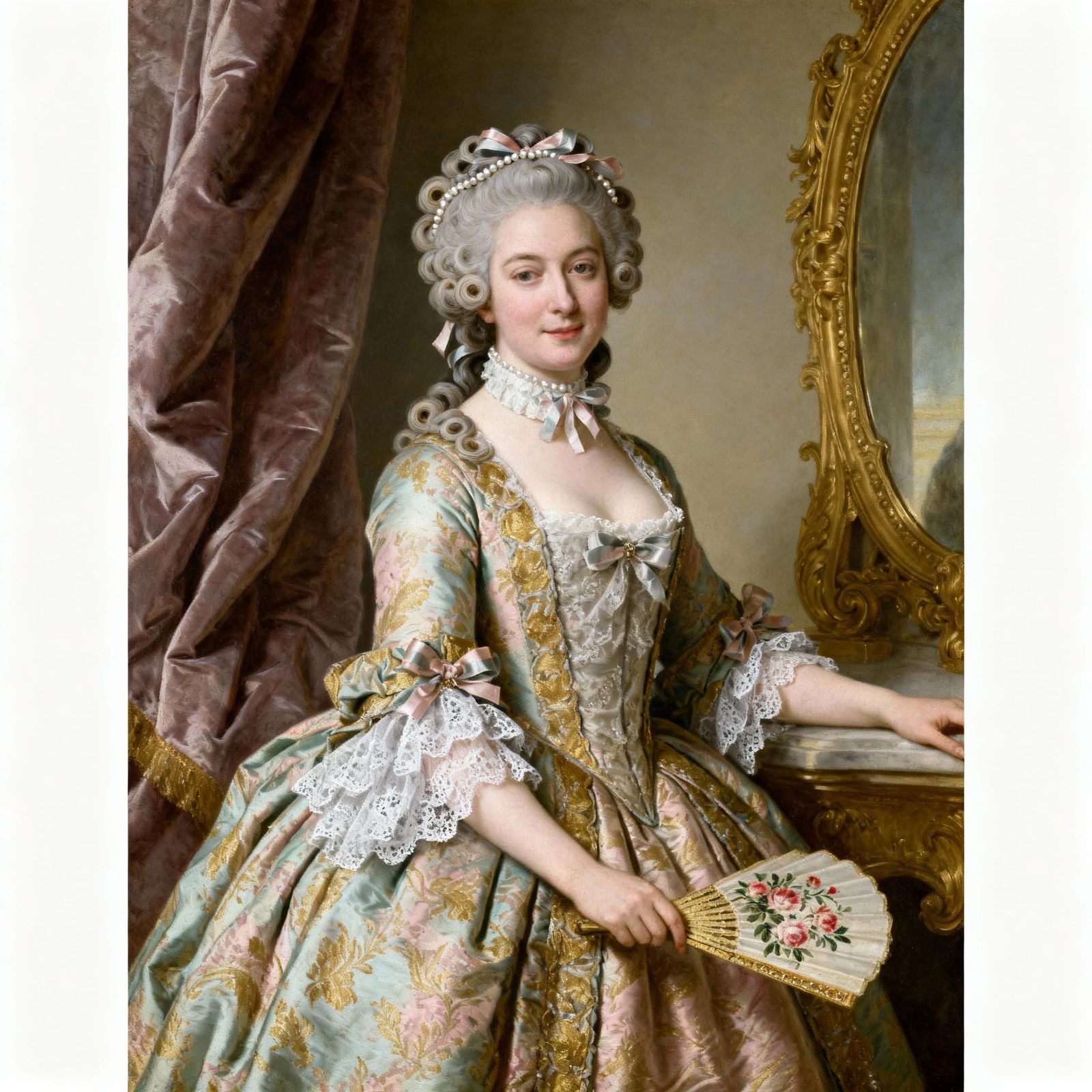 Portrait of a Lady in Queen Anne Style, 1709