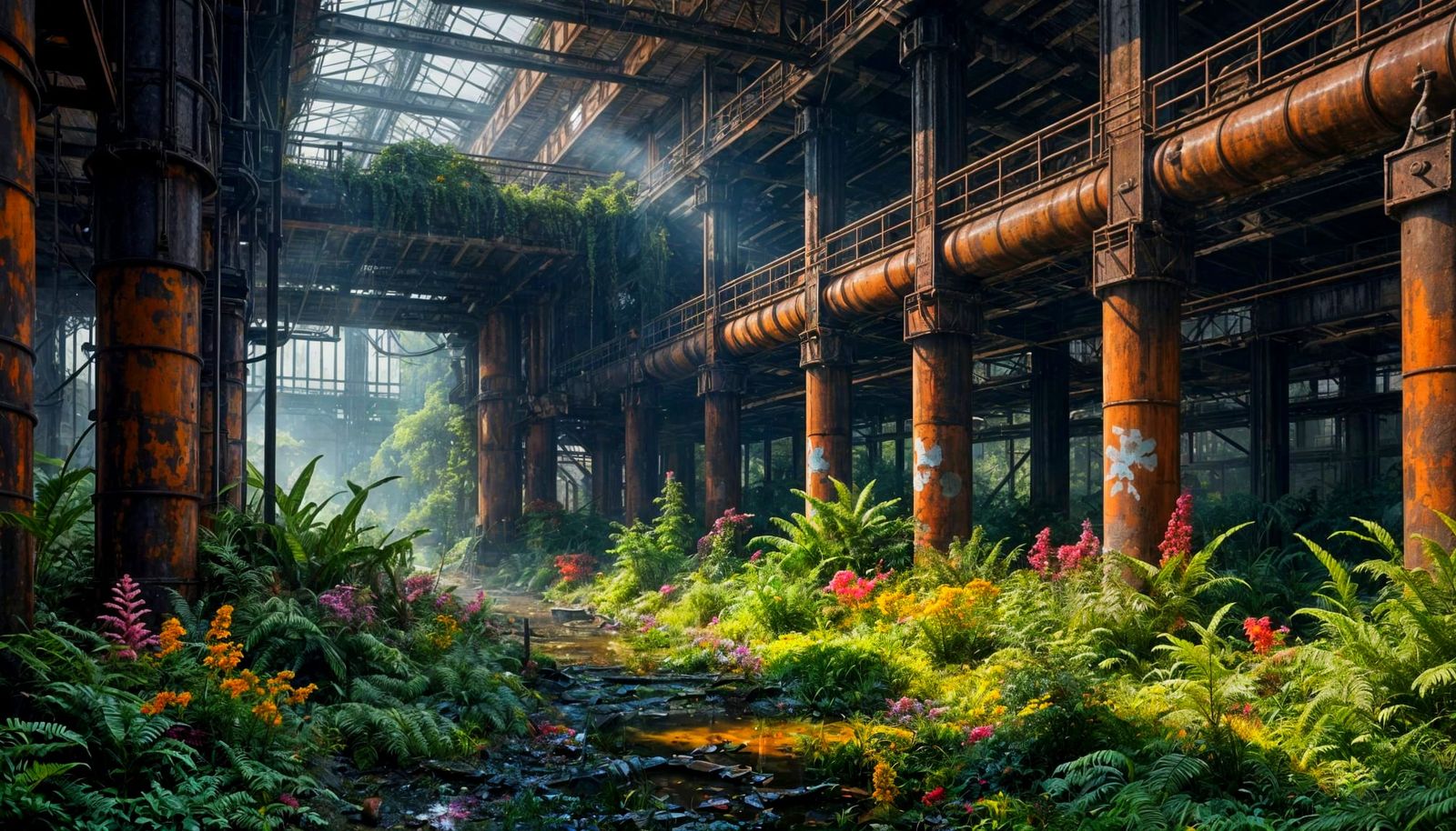 Nature Reclaims Metal Workshop: Graffiti Splash Art