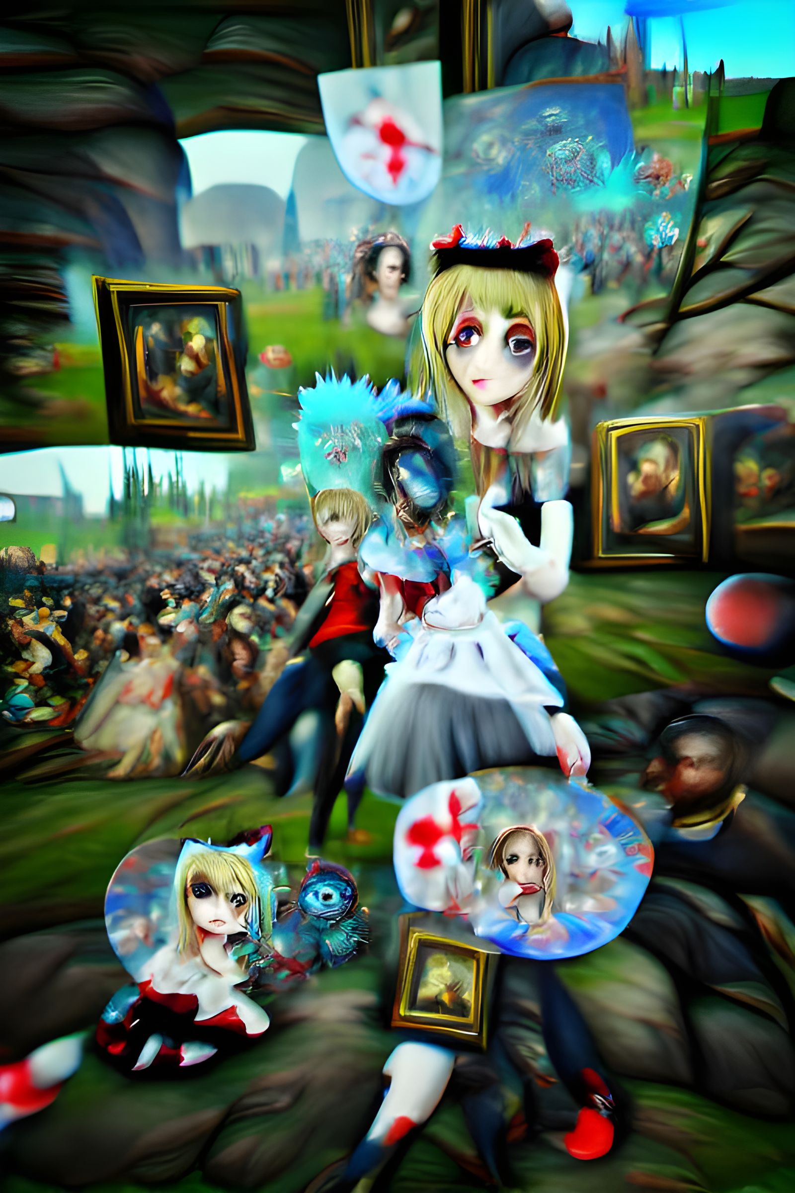 Alice in Metaverse: Zombie Virus in Renaissance Anime