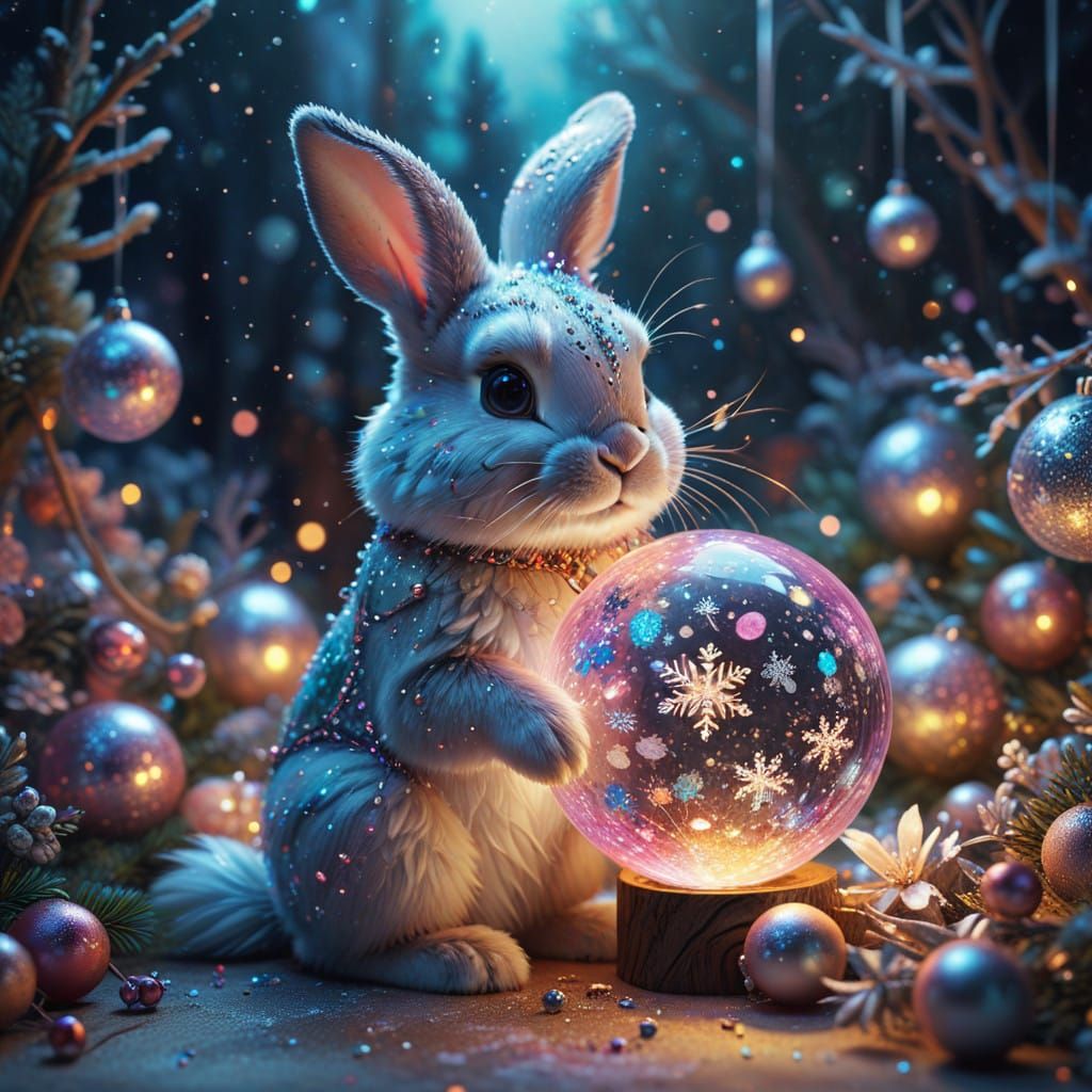 Whimsical Winter Wonderland Scene