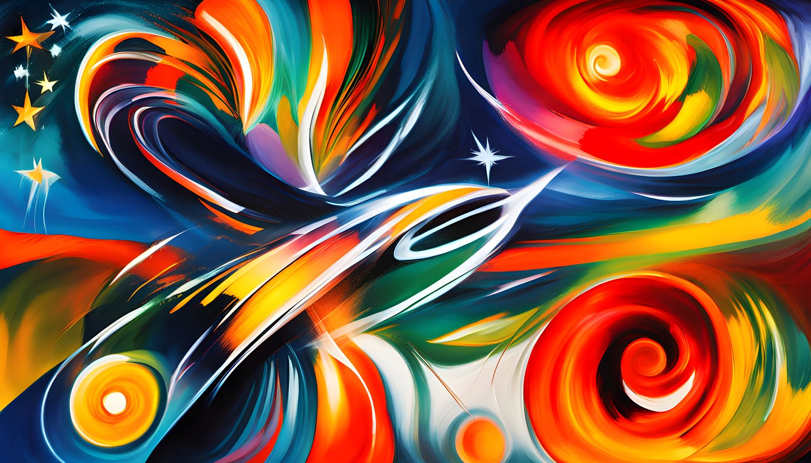 Surreal Cosmic Cylinder Blazes Through Celestial Vortex