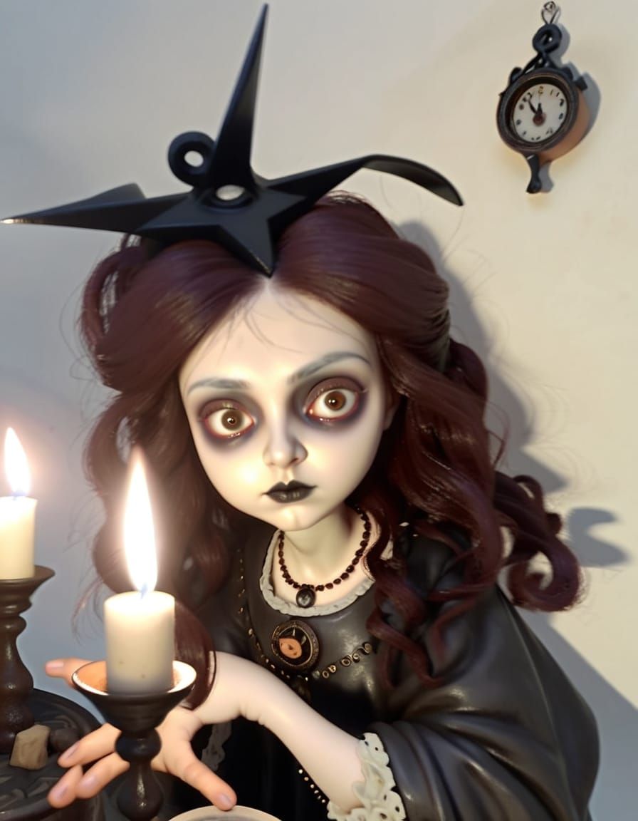 Baroque Priest at Religious Ceremony as Oil Painting