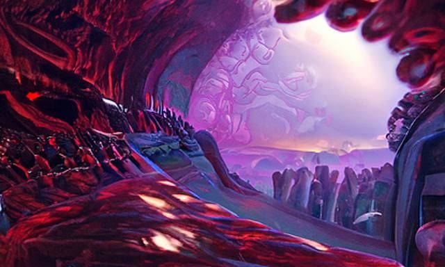 Viking Snake Pit in Fractal Crystal Cave