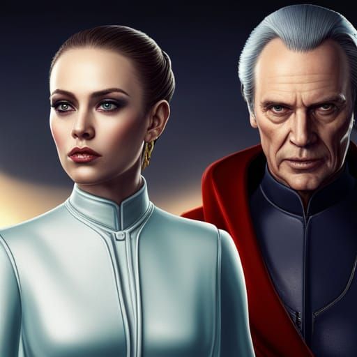 Galactic Emperor and Empress: Detailed Fantasy Art