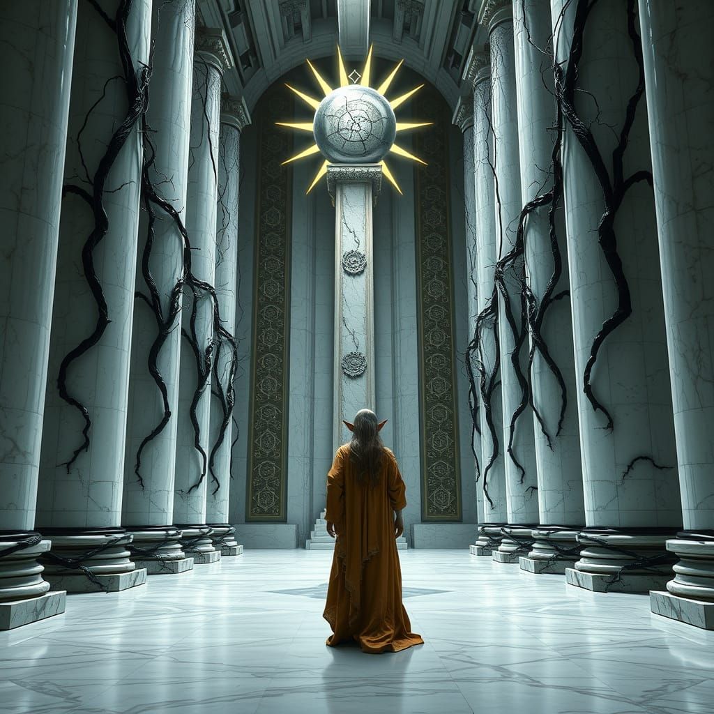 High Elf Spirit in Ruined Marble Hall