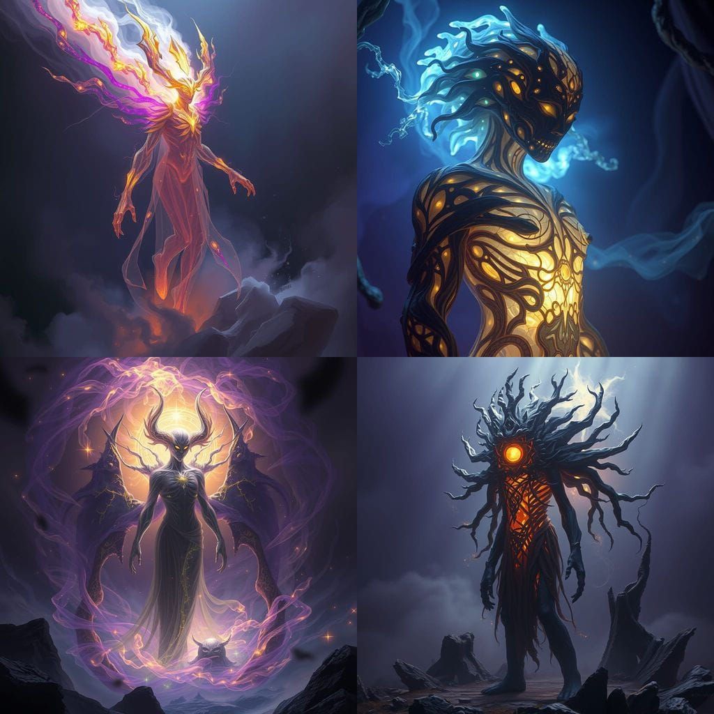 Echo Guardian in Dark Fantasy Style