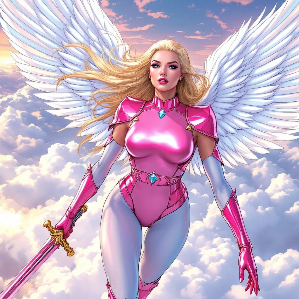 Comic Art of Regal Warrior Queen Angella