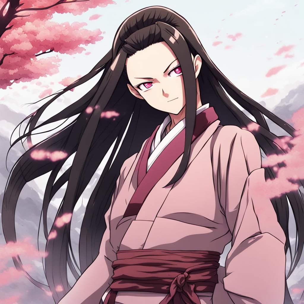 Nezuko Kamado in Anime Key Visual Style