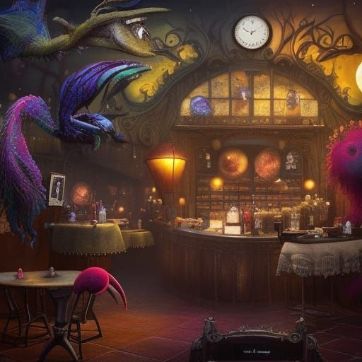 Fantastic Whimsical Creatures in Detailed Digital Painting