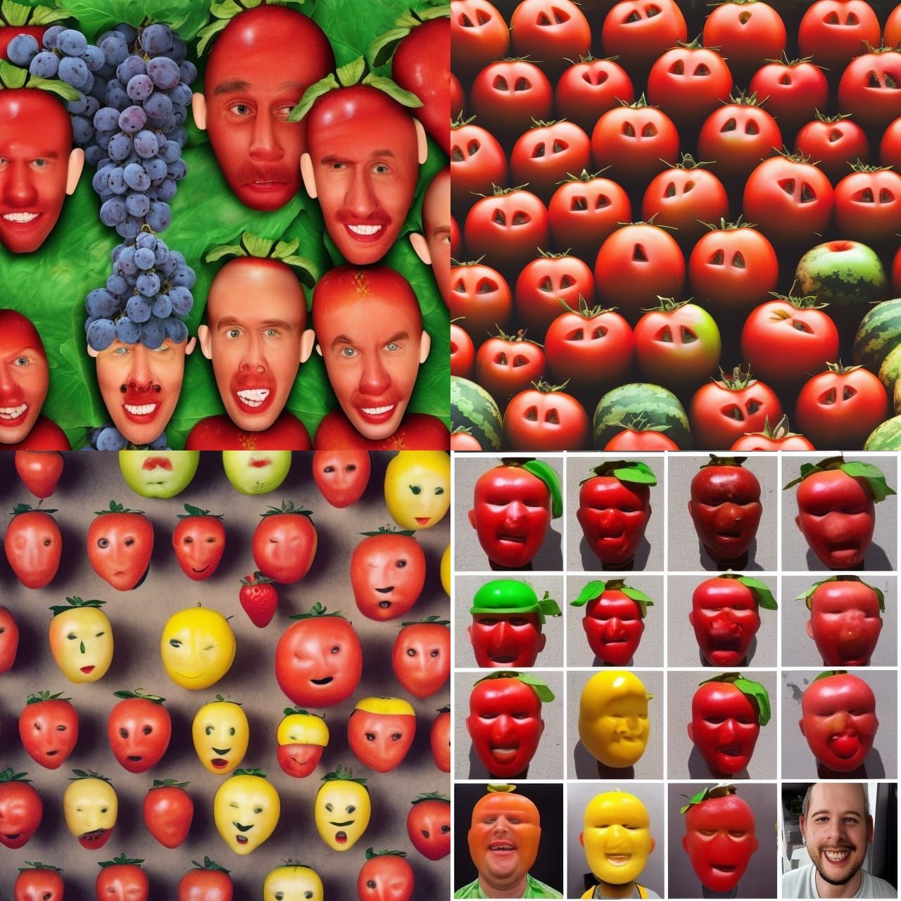 Men with Fruit Heads: A Quirky Portrait Series