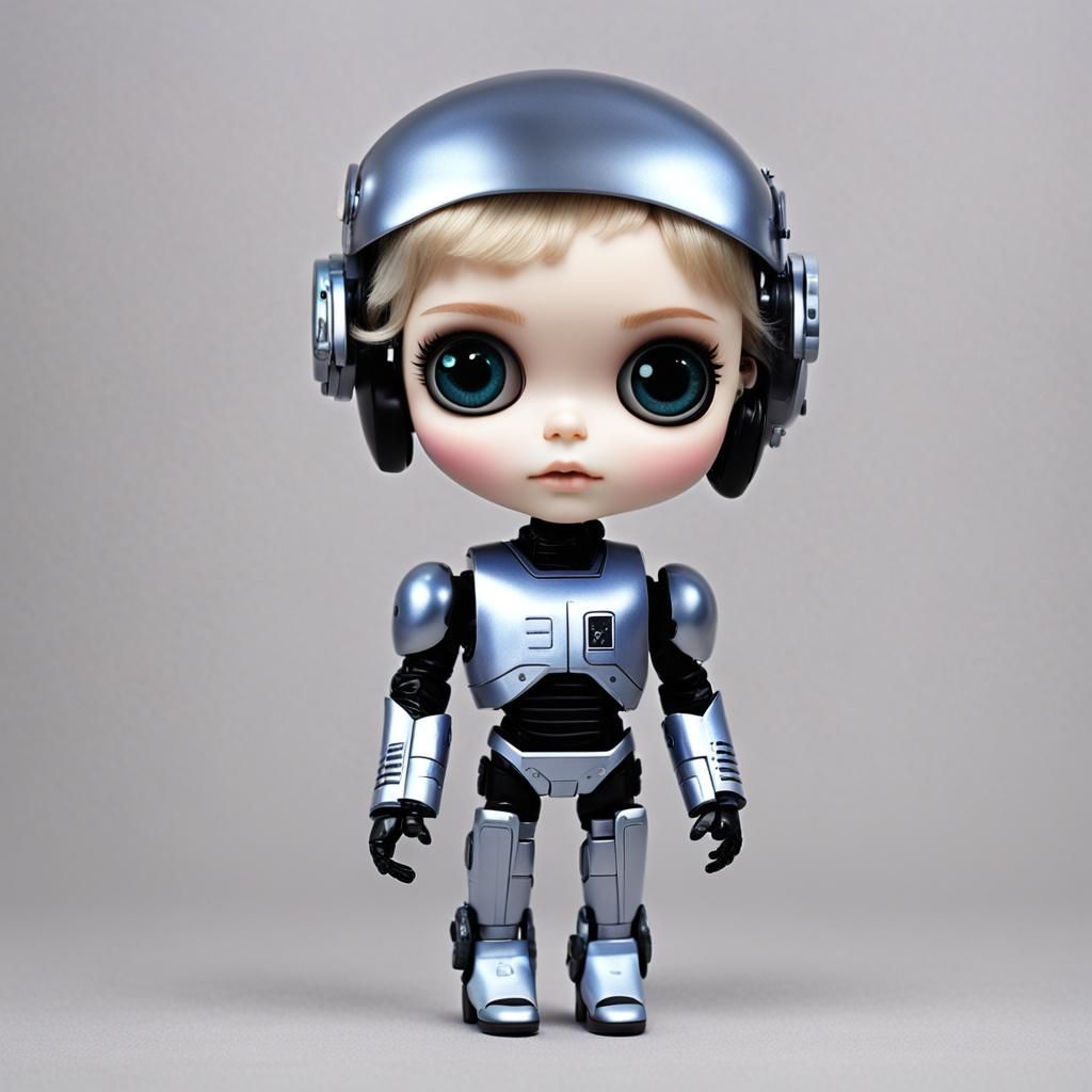 Blythe Doll as Robocop: AI Generated Mashup