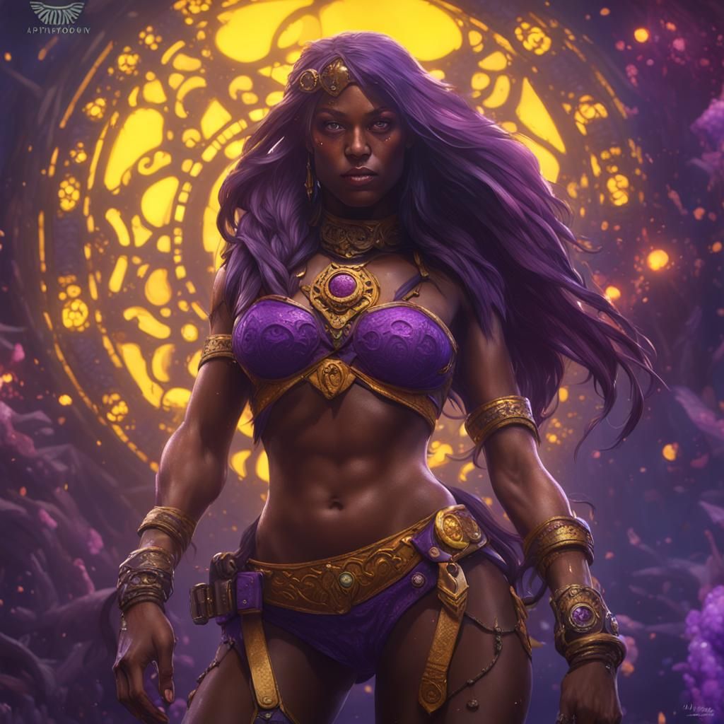 Bikini Girl in Dark Fantasy Style