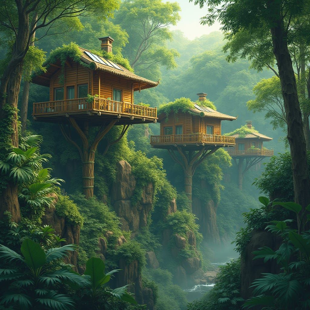 Jungle Village in Harmony with Nature