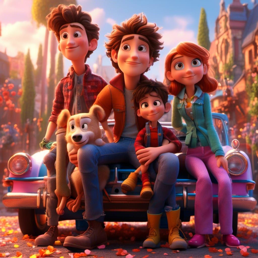 Wild West Friends in 3D Digital Art