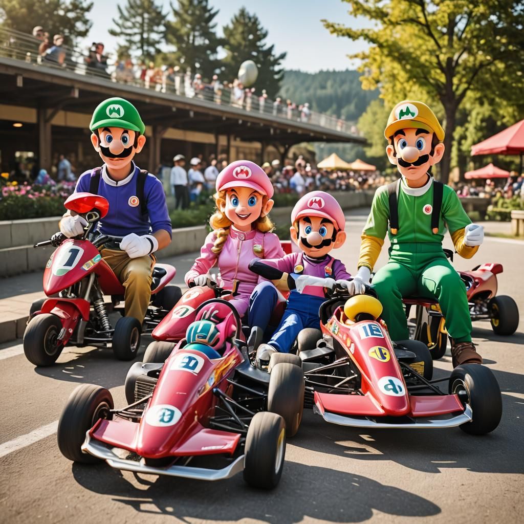 Mario and Friends Racing: Professional Sports Photography