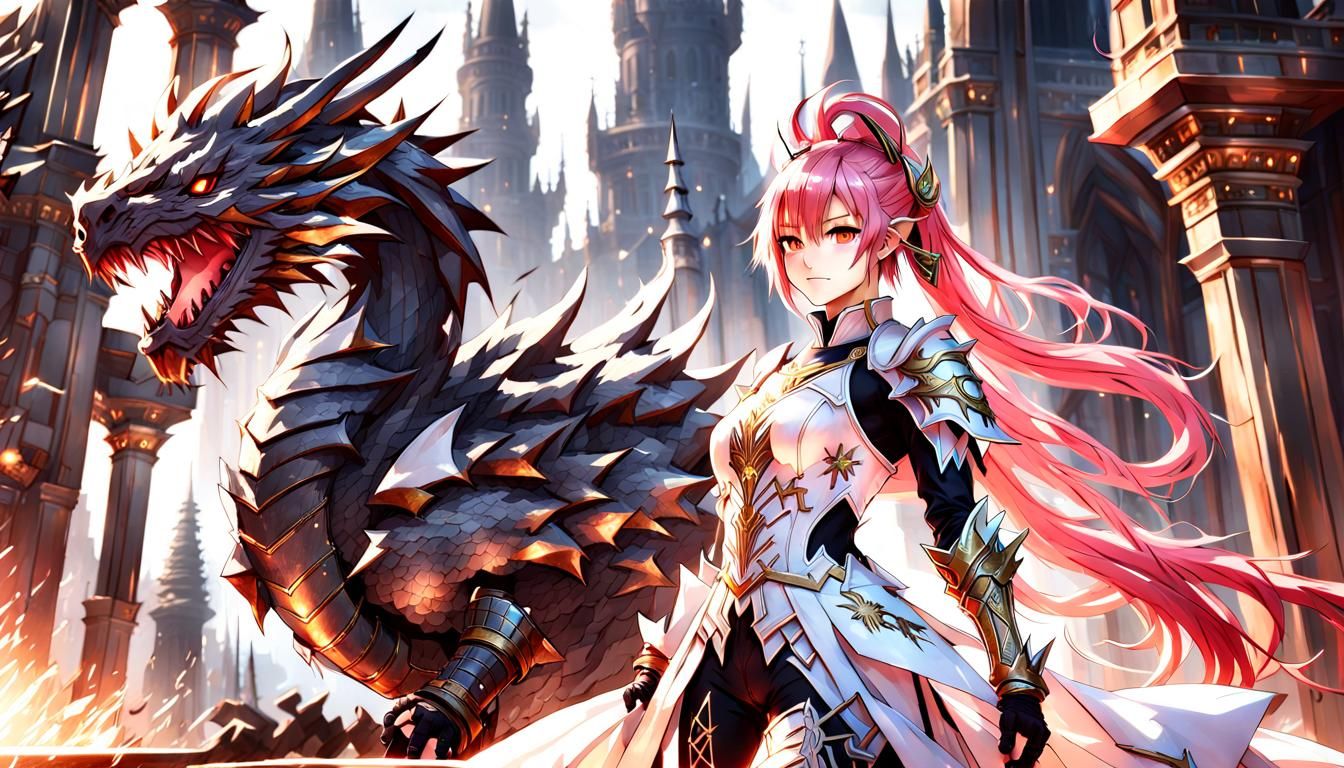 Aoran Dragon Knight Girl in Crystal Tower