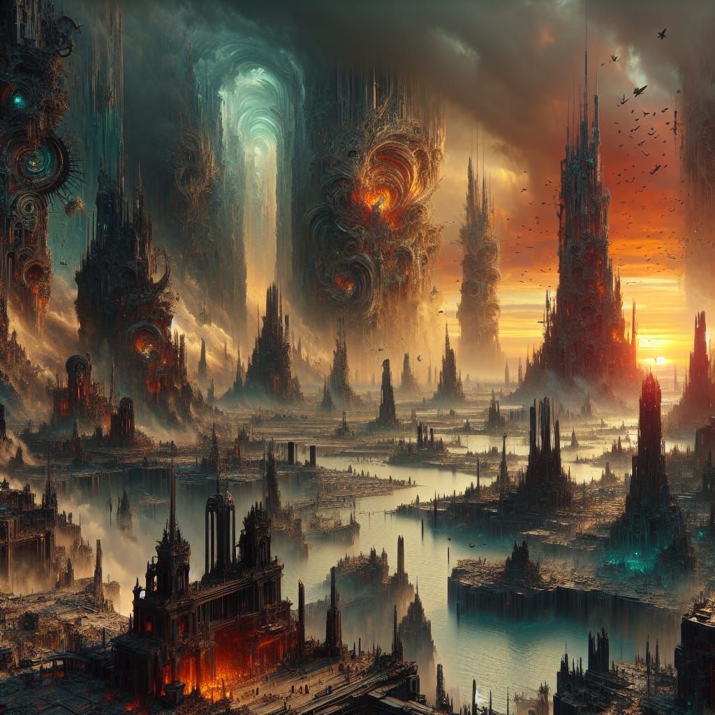 Apocalyptic 'End of Time' Fantasy Illustration