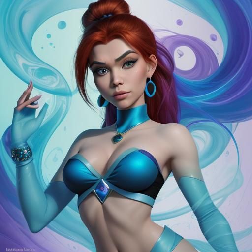 Kim Possible as a Magic Genie