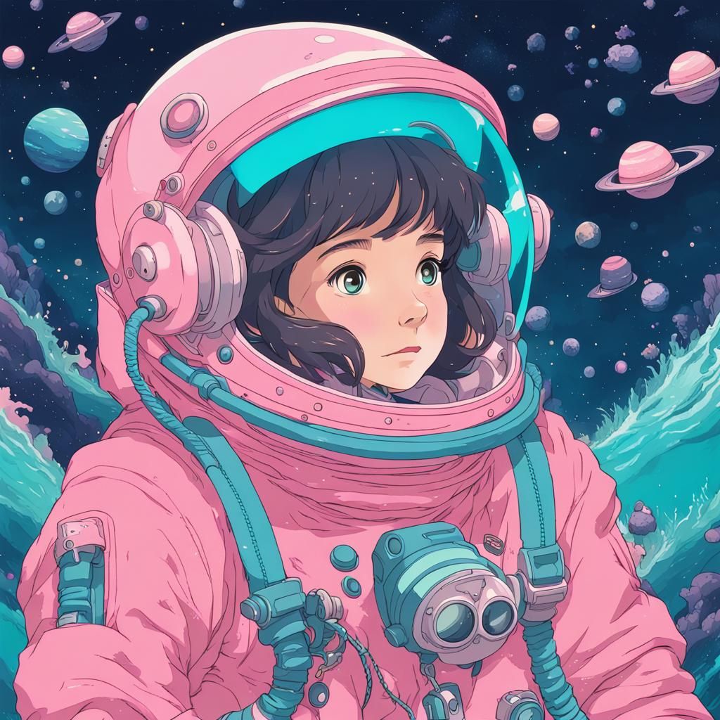 Bubblegum spacesuit