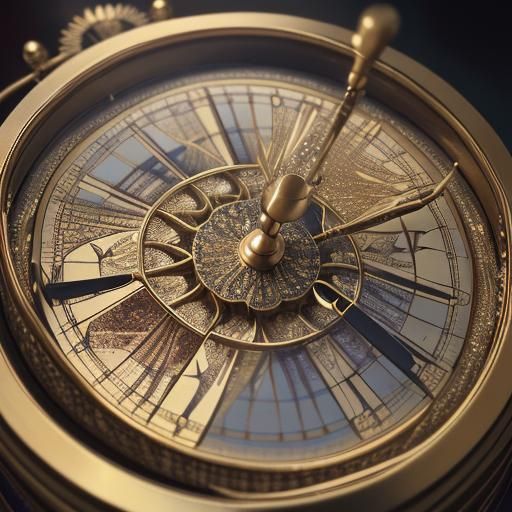 Hyperrealistic New Year's Eve Celebration with Clock