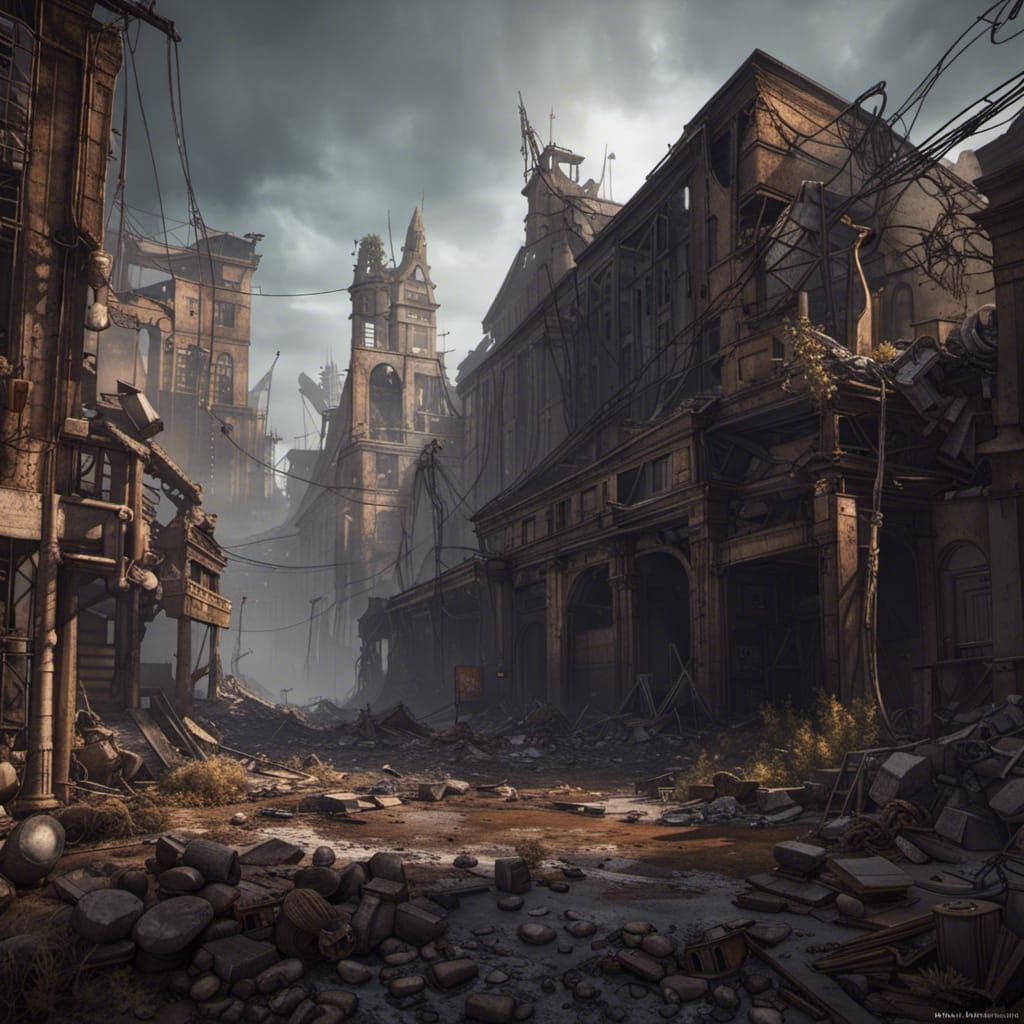 Dark Post-Apocalyptic World Ruined by Elder God